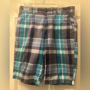 Boys Blue Plaid Shorts J Crew Size 12